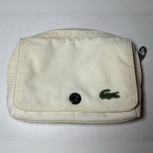 Vintage Lacoste Cream and Silver Zipper Detail
